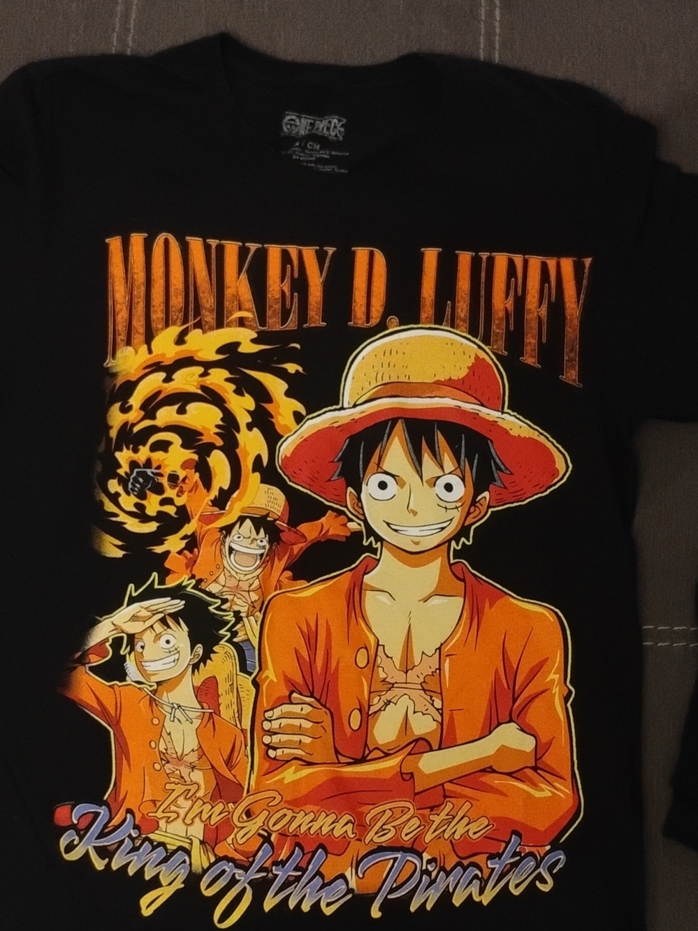 Ripple Junction Monkey D. Luffy  Tee - Black/Orange/Yellow Lot Of 7 Tshirts Men'